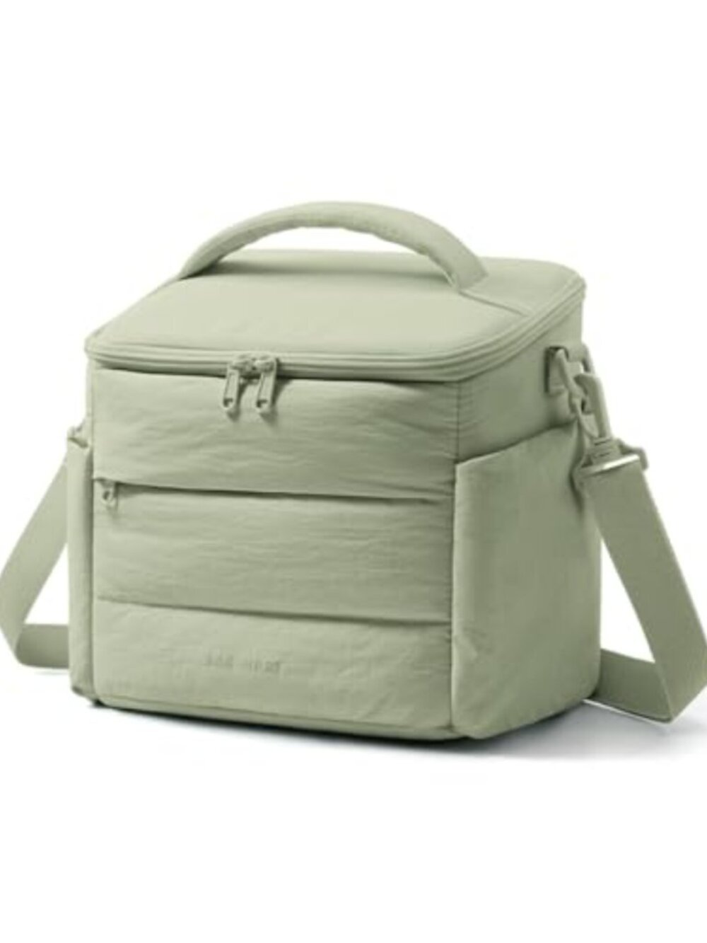 Quilted Insulated Lunch Bag 10L Adjustable Strap Waterproof Polyester